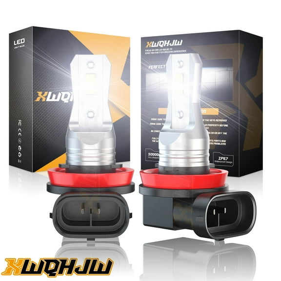 H8 H9 H11 LED Headlight Super Bright Bulbs Kit 12000LM 55W High Beam 6000K,Set of 2