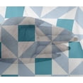 thumbnail image 4 of oneOone Viscose Chiffon Fabric Triangle|Parallelogram & Square Geometric Printed Craft Fabric BTY 42 Inch Wide, 4 of 4