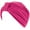 Hot Pink, variant on Hold'Eam Soft Terry Cloth Turban Head Cover Female - Off White (Adult)