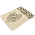 thumbnail image 1 of Mantel Individual con estampado de hipocampo, pulpo Coral pintado a mano, plato, tenedor, mantel (MS0022-5), 1 of 1