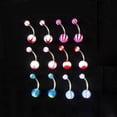 thumbnail image 6 of 100Pcs Mixed Color Ball Belly Button Navel Rings Barbell Body Piercing Jewelry, 6 of 6