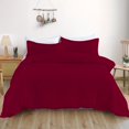 thumbnail image 3 of Juego de funda de edredón de 3 piezas de color sólido - Incluye funda de edredón y 2 fundas de almohada - ¡No se necesita núcleo de almohada!, 3 of 4