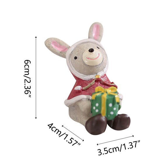 Vikakiooze 2022 Christmas Mini Resin Christmas Ornaments Holiday Home Decoration Ornaments Christmas Decorations