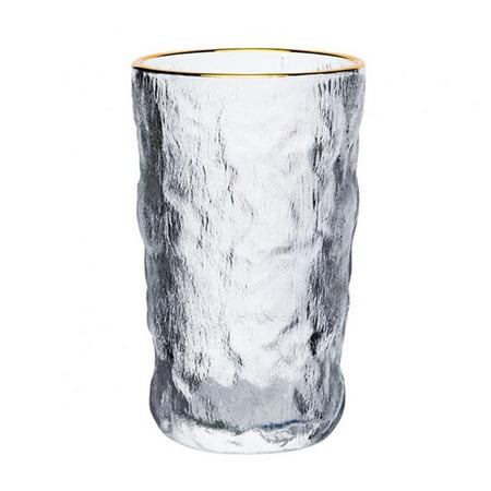 

Glacier Pattern Glass Coffee Cup Romantic Drinking Glasses Vintage Water Glasses for Cocktail Whiskey Juice Glasses Perfect for Dinner Parties Bars