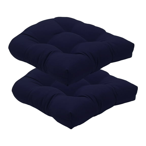 Chair Pad Seat Cushions Patio Chair Pads Navy blue 2Pcs