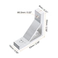 thumbnail image 2 of 4Pack 90 Degree Angle Aluminum Profile Corner Brackets Joint Connectors for 2020 Series (Silver Tone), 2 of 6