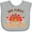 AC-Heather Grey, variant on Inktastic My First Turkey Day with Turkey and Leaves Boys or Girls Baby Bib