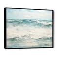 thumbnail image 2 of Designart "Minimalistic Horizon Of The Waves I" Coastal Ocean Floater Framed Wall Art Prints, 2 of 5