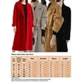 thumbnail image 5 of UKAP Manteaux Trench pour Femmes Veste à Col Rabattu Pardessus à Double Boutonnage Manteau Décontracté de Bureau Rouge TP, 5 of 5