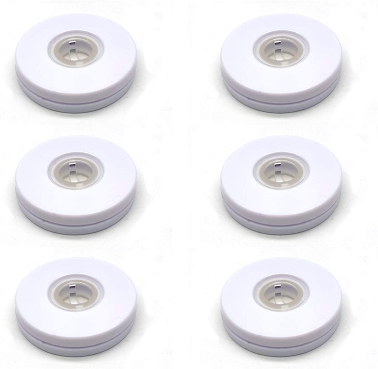 Lazy Suzan White,6Pack,CPDD 4" White Acrylic Lazy Susans Hardware
