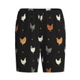 thumbnail image 4 of Wukai Funny Chicken Men’s Short Pajama Pants With Pockets Soft Sleep Pj Shorts for Men-X-Large, 4 of 6