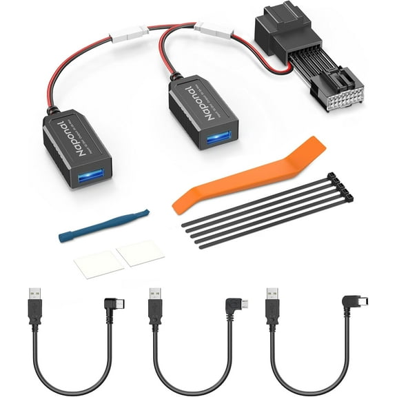 GPS Dash Cam Power Adapter, (16Pin Type A Connector) Mirror Camera Radar Charger Station GPS Dashcam Charger Cable for Select Ford Bronco, F150 and More with Auto-dimming Rearview Mirror