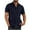Marine, variante sur cllios Chemises Guayabera Cubaines pour Hommes en Coton et Lin Décontractées à Boutons T-Shirt Chemise d'Été de Plage à Manches Courtes à Col Chemises Texturées Tropicales
