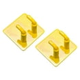 thumbnail image 4 of jinwen 2Pcs Badminton Racket Hooks Bedroom Stainless Steel Wall Mounted Racket Rack Yellow, 4 of 9