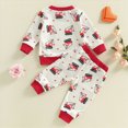 thumbnail image 7 of NOLDARES Toddler Boy Clothes Long Sleeve Pullover Sweatshirt Tops Jogger Pant Sets 2 Piece Outfit Fall Winter Baby Boy Outfits Clothing Set(White,18-24 M), 7 of 7