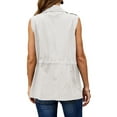Sherrylily Women Casual Military Utility Vest Lightweight Sleeveless