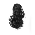 thumbnail image 2 of OneDor® 12" Curly Synthetic Clip In Claw Ponytail Hair Extension Synthetic Hairpiece 115g with a jaw/claw clip (1B-Off-Black), 2 of 4