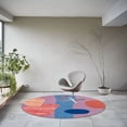 thumbnail image 5 of Tufted area rug, 9x9, 10x10, 11x11, Geometric wool, Round carpet, Living, Kids, Bed, room rugs, 5 of 6