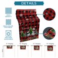 thumbnail image 6 of Red Plaid Christmas Table Runner 60 Inches Long Farmhouse Dress Scarves, Snowman Snowflake Xmas Tree Winter Dining Tablerunner for Coffee Table/Kitchen Island/Party Décor, 13" x 60", 6 of 8