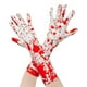thumbnail image 1 of Conjunto de guantes y calcetines hasta la rodilla con huellas de manos ensangrentadas para Halloween | Accesorios de disfraz de 2 piezas para mujeres y niñas, 1 of 6
