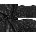 thumbnail image 7 of PrettyGuide Women's Sparkle Sequin Top Cold Shoulder 3/4 Batwing Sleeve Loose Shimmer Glitter Party Dressy Tops, 7 of 7