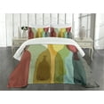 thumbnail image 3 of Ambesonne Wine Quilted Bedspread Set 3 Pcs, Abstract Colorful Bottles, Queen Size, Multicolor, 3 of 5
