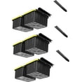 thumbnail image 4 of Koova Overhead Bin Rack for Nine Bins | Overhead Garage Storage Rack to Mount on Ceiling with Adjustable Width | Supports Most Black and Yellow Storage Bins | Easy to Install | Made in USA | 9 Sets, 4 of 7