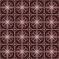 thumbnail image 1 of Ahgly Company Indoor Square Patterned Chocolate Brown Area Rugs, 7' Square, 1 of 6