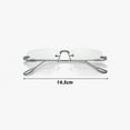 thumbnail image 3 of YAOBAMM Reduce Visual igue Glasses Blue Light Blocking Glasses Unisex Large Frame No Brim Clear View Strong Hinge Transparent Eye Protection Clear Bluelight, 3 of 5