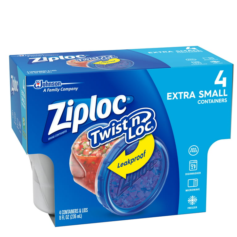 Ziploc Brand, Food Storage Containers with Lids, Twist 'n Loc