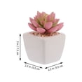 thumbnail image 2 of NUOLUX Artificial Plants Faux Mini Potted Greenery Ceramic Small Pots Home Office Decor, 2 of 6