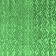 thumbnail image 1 of Ahgly Company Indoor Square Abstract Emerald Green Modern Area Rugs, 7' Square, 1 of 4