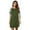 Military Green, variant on Soft Nightgown for Women 3/4 Sleeves - Women's Nightgown Soft Sleep Shirt Crewneck Casual Loungewear Loose Comfy NightShirts Plus Size S-XXXL
