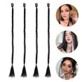 thumbnail image 1 of BESTYASH 4Ud Peluca Trenzada Sintética Con Clip Negro Para Estilo Personal Y Cosplay, 1 of 8