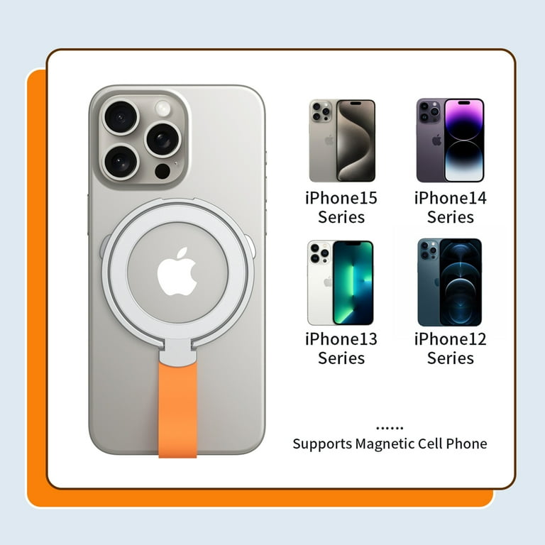 REYGEAK Supporto Magnetico Selfie per Telefono da Collo, POV/VLOG Collana Magnetica per Telefoni Cellulari per Magsafe Portacellulare da collo per iPhone 15 14 13 Pro 12 Max Android (rosa