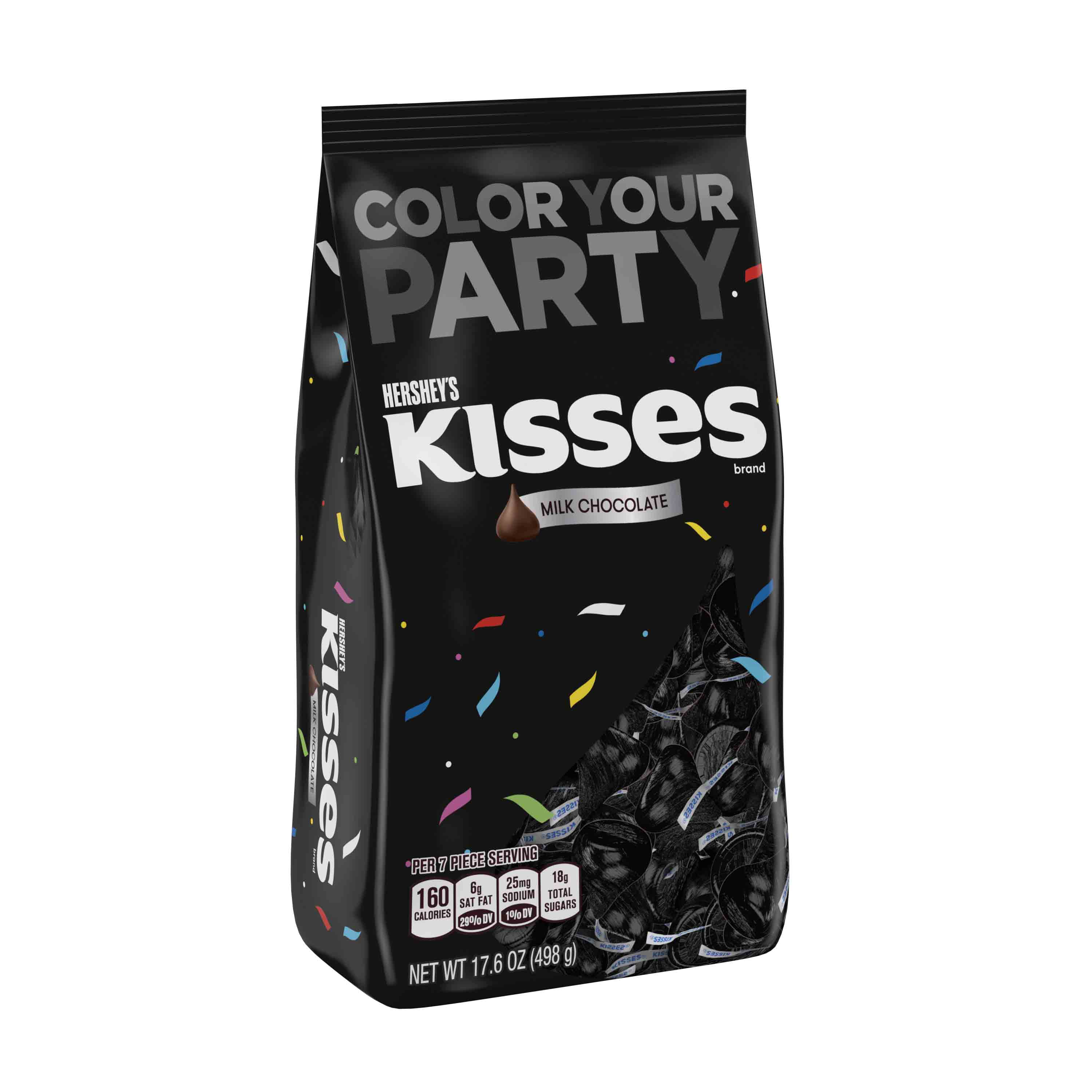 Hershey S Kisses Black Foil Milk Chocolate Candy 17 6 Oz Walmart Inventory Checker Brickseek