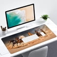 thumbnail image 6 of Horse Herd Run in Desert Desk Mat for Desktop,Extended Gaming Mouse Pad,Non-Slip Rubber Base Mousepad with Stitched Edges for Office Home Desk Decor,31.5X15.7 Inch, 6 of 6