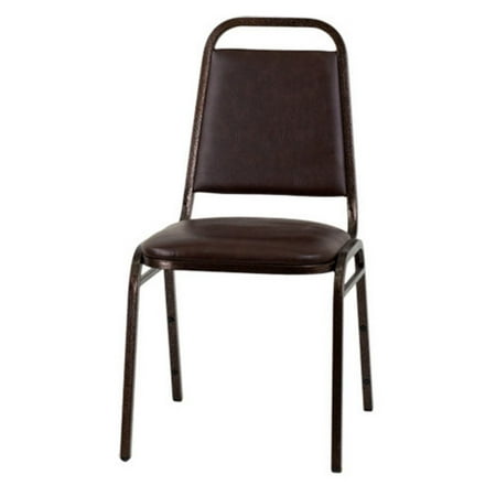 Vinyl Stacking Chair - Flash Furniture HERCULES Series Trapezoidal Back Stacking Banquet Chair with Vinyl and 1.5