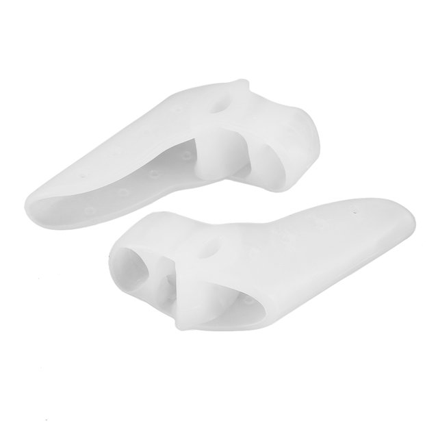 Tampons pour Oignons 2 Paires Séparateur d'Orteils en Gel, Correcteur d'Orteils, pour Oignons Marteau Orteils Hallux Valgus