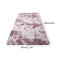thumbnail image 5 of AuroraX Plush Bedroom Area Rug Non-Slip Backing Purple Ultra Soft Shaggy Bathroom Mat Rug 19x62 Inch Minimalist Tie-Dye, 5 of 5