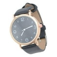 thumbnail image 3 of FELTECHELECTR Reloj informal de cuarzo con correa de piel sintética para mujer (negro), 3 of 7