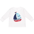 thumbnail image 3 of Inktastic Sailing Boat, Sailor, Sailing, Boat, Ship, Sails Boys Long Sleeve Toddler T-Shirt, 3 of 5