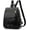 Black, variant on Backpack Mini Backpack PU Leather Ladies Rucksack Shoulder Bag Purses Backpack (Black)