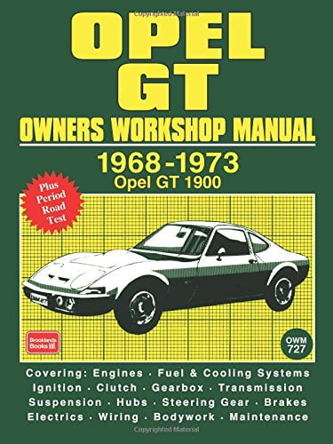 Owners Workshop Manual Opel GT 1900 1968-1973 Service & Repair Road Tests 