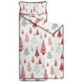 thumbnail image 2 of Multicolor Christmas Tree Pattern Toddler Nap Mats for Kids Preschool,59"x22" Sleeping Mat Bag or Kids,Toddler Sleeping Bag,Toddler Nap Mat or Daycare, 2 of 6