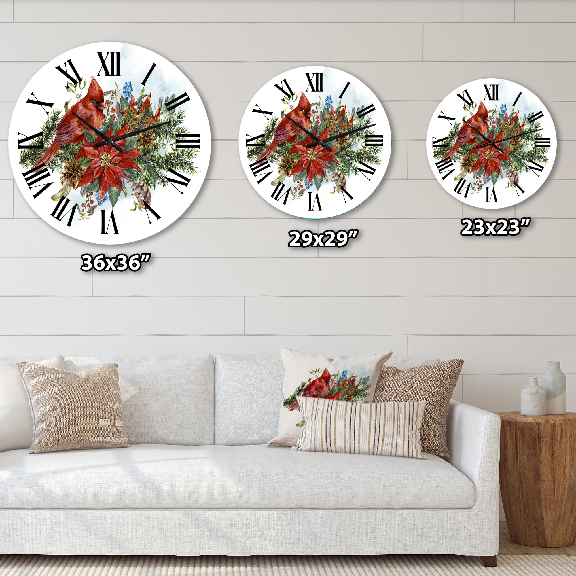 Designart 1 in Quartz Traditional Wall Clock