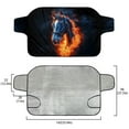 thumbnail image 5 of FOR U DESIGNS Horse Flame Print All-Weather Car Windshield Cover for Ice and Snow, Windshield Protector for Car Suv Auto Winter Ice Sunshade Protector, 55.9 x 37.7 Inches, 5 of 6