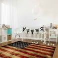 thumbnail image 3 of Area Rugs Indoor Non-Slip Rectangle Rug 2.7x5 Ft Vintage USA Flag Wood Grain Independence Day Rug Rubber Backing Floor Mats Non Shedding Home Decor Carpet for Entryway Living Room, 3 of 8