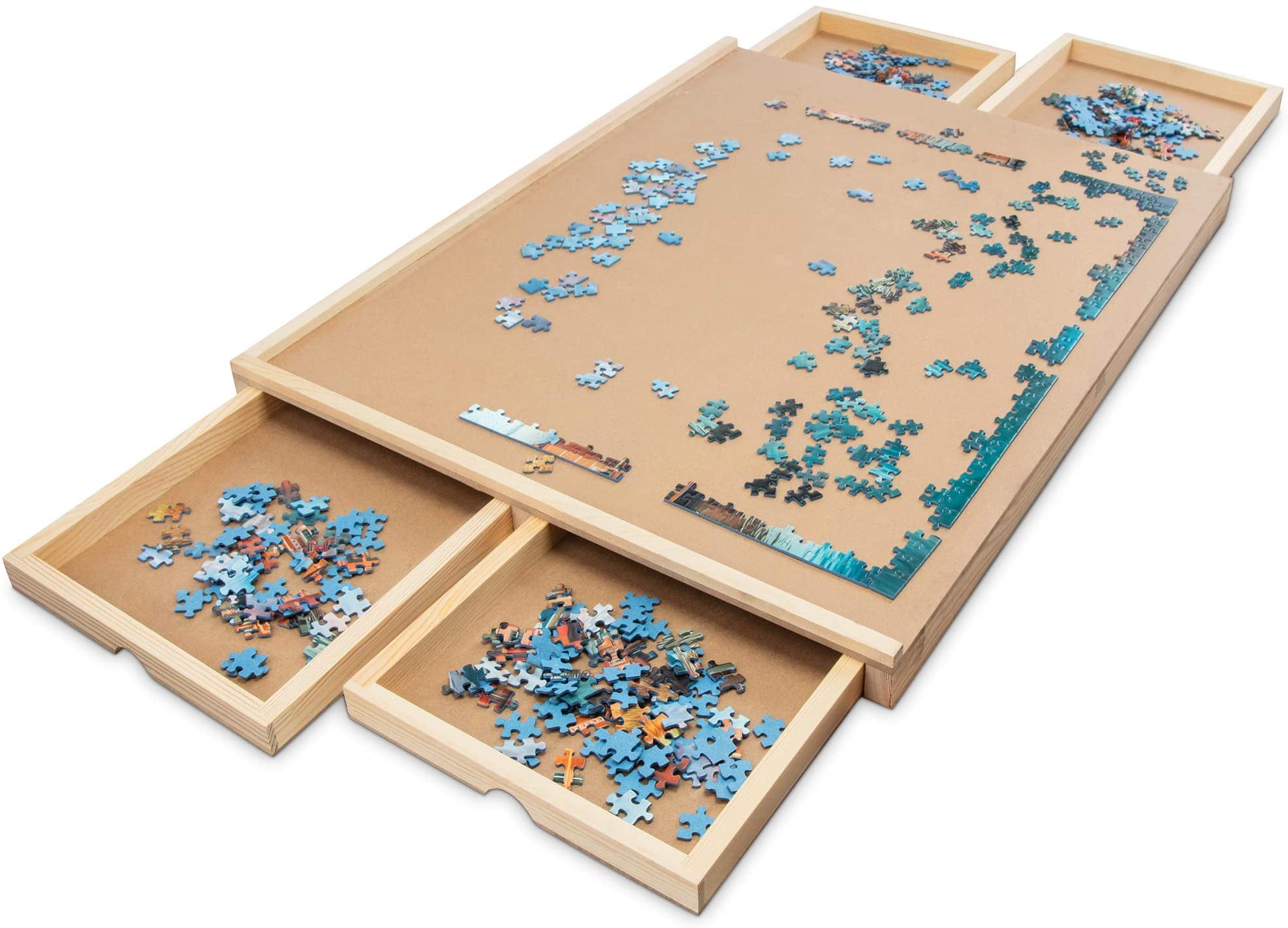 Bits and Pieces The Original Jumbo 1500 pc Wooden Puzzle Plateau-Smooth Work 