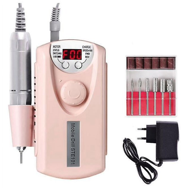BRILLAR Molinillo de uñas eléctrico profesional bajo ruido clip para cinturón herramienta de manicura